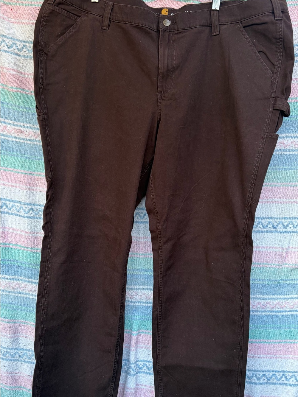 Carhartt Brown Straight-Leg Pants